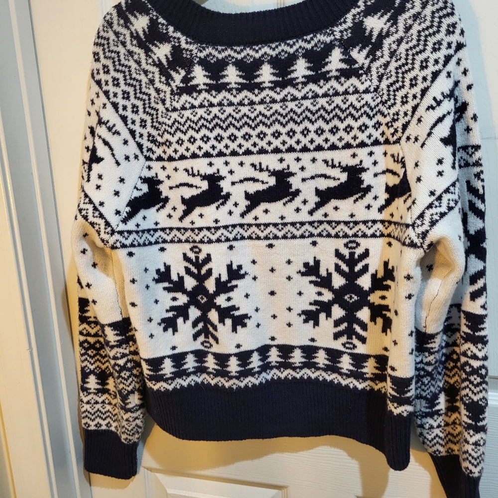 Winter wonderland cardigan sweater. Perfect like new condition. Generous size M